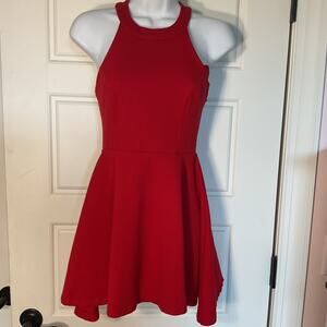 Winsor Red Backless Party/Cocktail Dress SzM